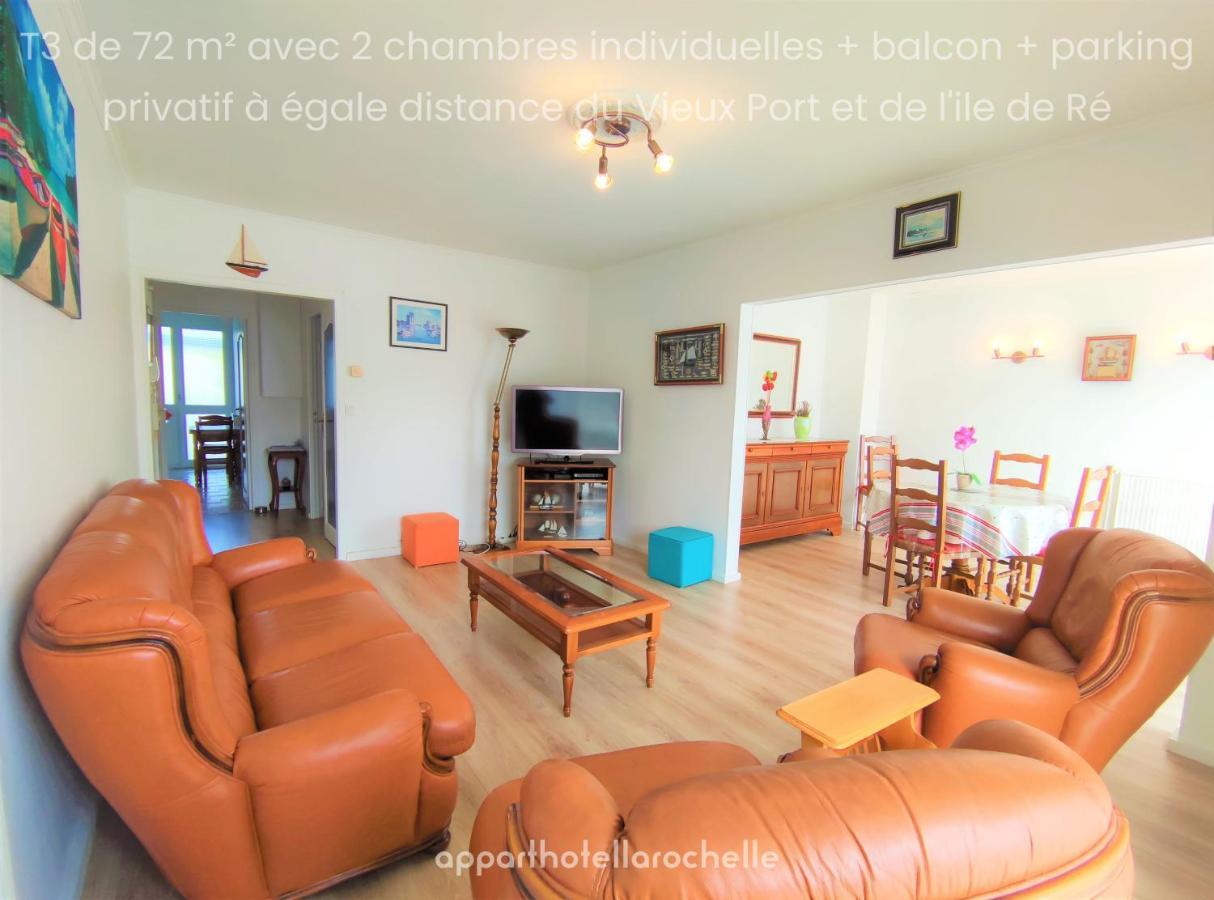 Appartement T3 Lumineux Et Tout Confort De 72 M2 Avec Parking Privatif La Rochelle  Extérieur photo